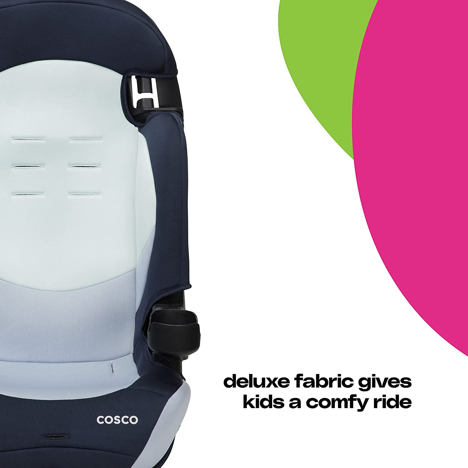 Cosco Finale DX 2-in-1 Booster Car Seat, Rainbow, Toddler - image 4 of 8