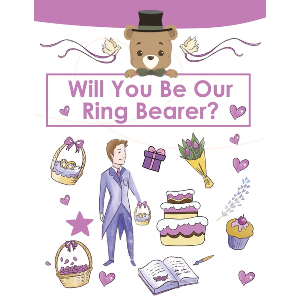 Ring Bearer Proposal, Will You Be Our Ring Bearer? Activity Book