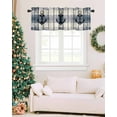 thumbnail image 6 of Navy Blue Nautical Curtain Valance for Windows/Living Room/Kitchen/Bathroom/Café, Short Rod Pocket Tier Curtain Window Treatment Panel Coastal Blue Striped Vintage Topper Curtain 54''x18'', 6 of 6