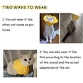 thumbnail image 7 of Cat Elizabethan Recovery Collar - Cat Cones After Surgery, Adjustable Cat Dog E Collar with Sunflower, Surgery Recovery Elizabethan Collars for Puppy Kitten Cats Dog Yellow, 7 of 7