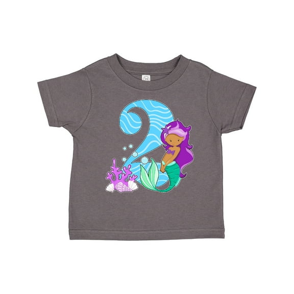 Inktastic Second Birthday Mermaid Girls Toddler T-Shirt