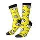 thumbnail image 1 of Fotbe White Popcorn Calcetas Largas con Estampado para Hombre y Mujer – Calcetas de Compresión Transpirables y Elásticas, Viajar y Uso Diario Talla 5-11, 1 of 6