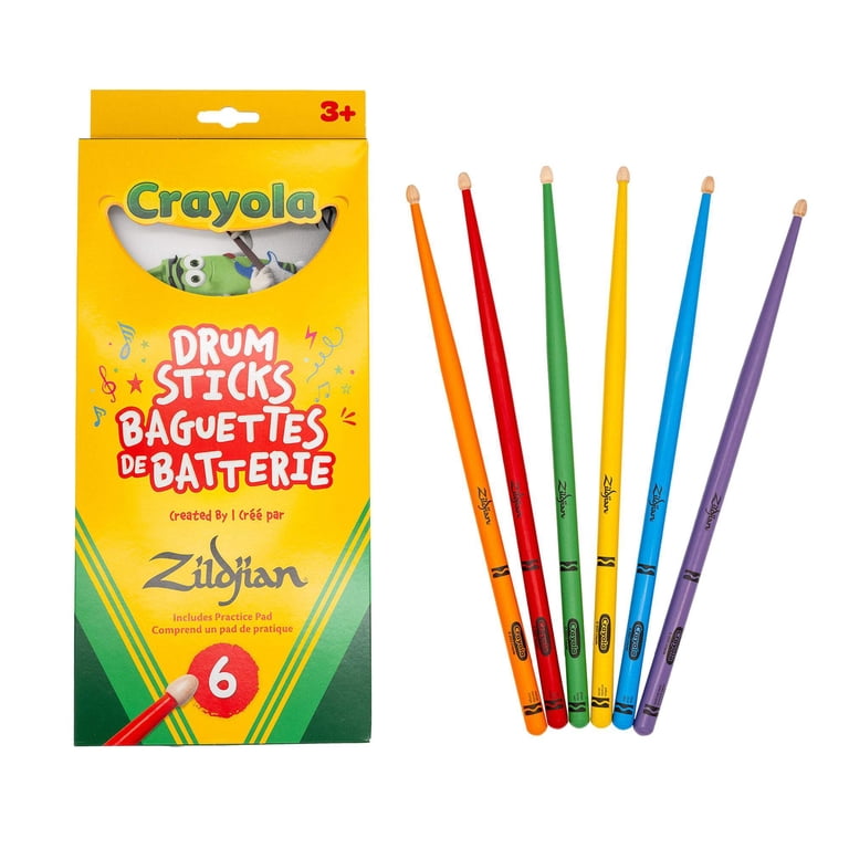 Callan for Kids 全6ステージセット Zildjian, Kids Drumsticks Pack, 6 Pk, Crayola Colors - Walmart.com