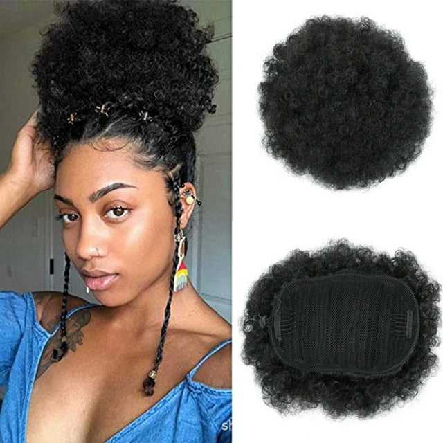 Chignon Bouclé Mode Créatif Queue de Cheval Bouclée Extension de Chignon pour Femmes