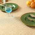 thumbnail image 3 of French Linen Tablecloth Soft Durable Floral Table Cloth Designer Kitchen Dining Tablecloth for Rectangular Tables for Parties Christmas 60"*102", 3 of 5