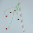 thumbnail image 2 of Handheld Cat Teaser Wand with Yarn Ball String and Bell, Interactive Pet Play Toy for Indoor Cats, Exercise Wand, Fun Cat Training Support, 2 of 3