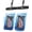 Clear + Clear, variant on Njjex Large Waterproof Phone Lanyard Case -2 Pack,Double Space Waterproof Phone Case with iPhone 14/13/12/11 Pro Max/Pro/8 Plus, Galaxy S23/S22/S21/S10/Note 20/10/9,Dry Bag for Vacation-Black+Green