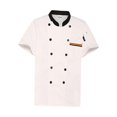 thumbnail image 2 of lionlar Men Women Chef Jacket Comfortable Waiter Waitress Apparel Uniform Chef Coat Chef white L, 2 of 9
