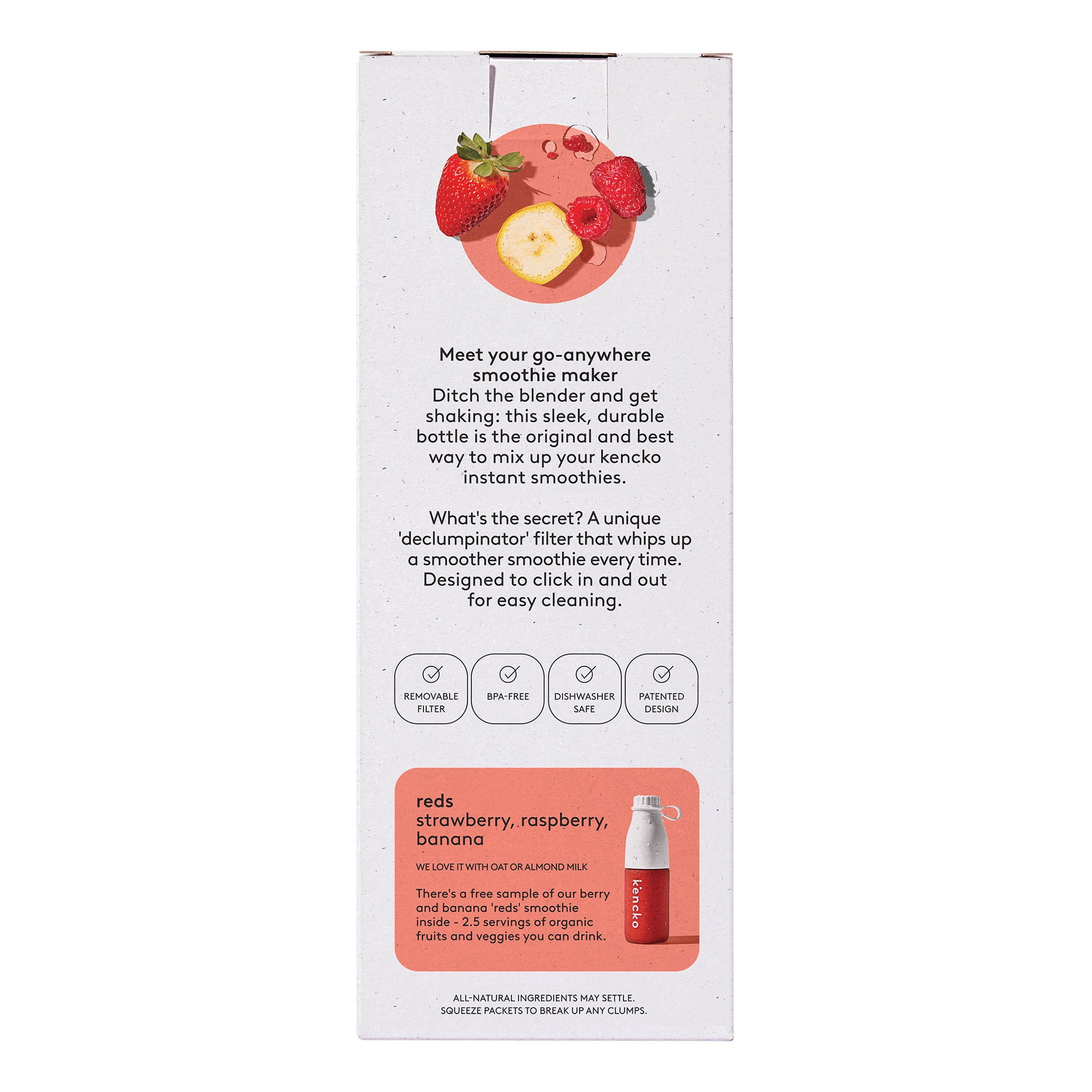 Kencko Instant Smoothie Starter Pack, Bottle + 1 Free Smoothie
