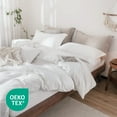 thumbnail image 3 of Beddora 100% Cotton Duvet Cover Set – All-Season Breathable – Secure Corner Ties & Button Closure – Queen & King Sets, 3 of 5