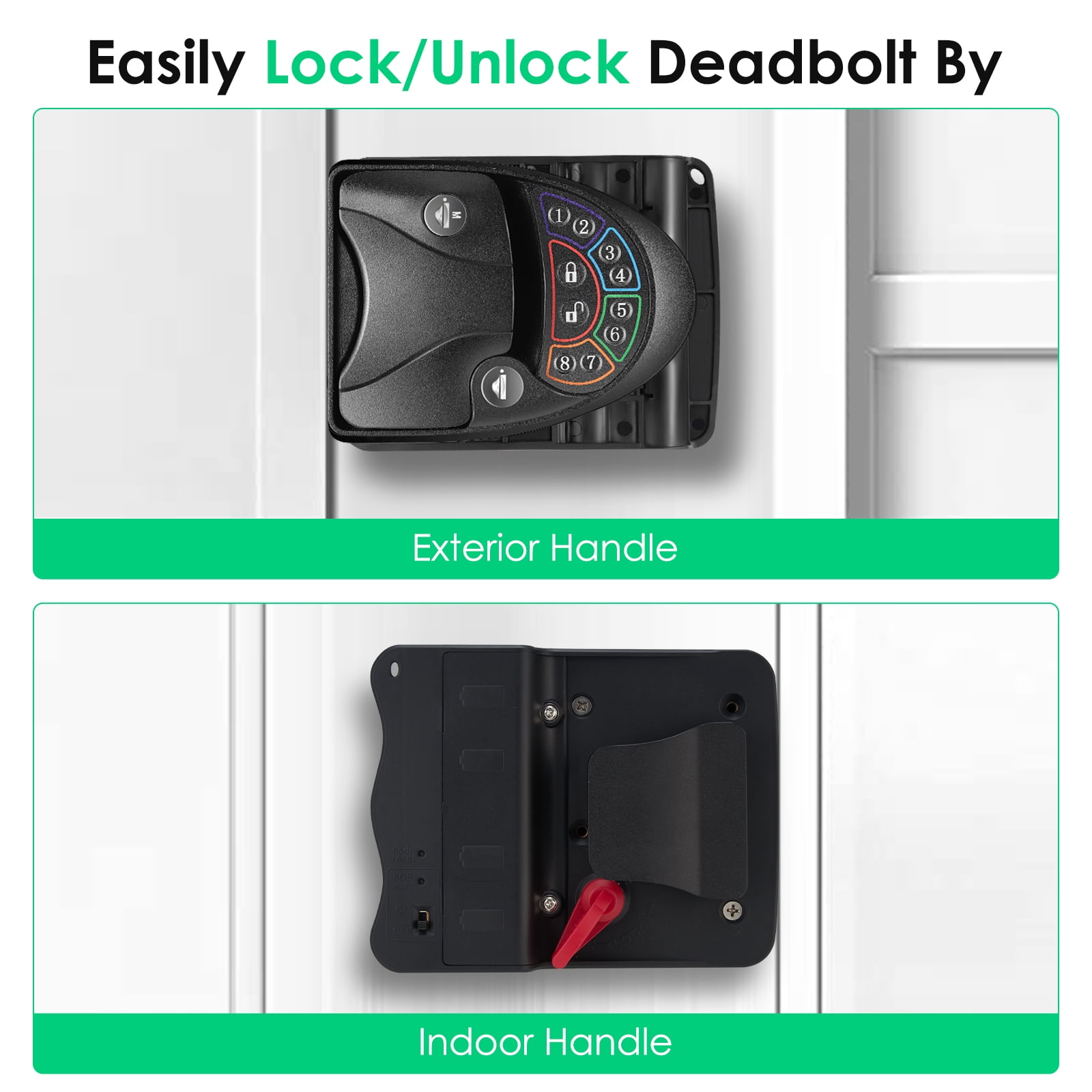 Buy zinc alloy rv keyless entry door lock handle latch with keypad