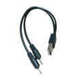 USB to 2DC2.0mm Power Charger Cable Adapter DC 5V Supply Charge for I7S