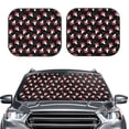 thumbnail image 2 of Disketp Cartoon Mushroom Pattern 2 Piece Windshield Sunshades,Folding Windshield Sun Shade for Car SUV Trucks Sedan,Blocks UV Rays Sun Visor Protector-Medium, 2 of 6