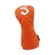 thumbnail image 1 of Funda de madera para palos de golf, envoltura de cuello largo, resistente al desgaste y a los arañazos. Naranja, 1 of 9
