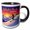 Black/White, variant on 3drose, Winter Park, Colorado. Skiing in America. Art Gift for Girls, Women, 11oz Mug