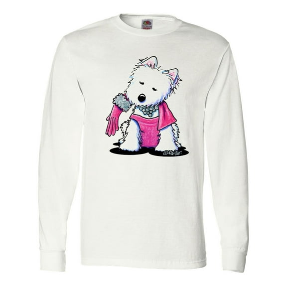 Inktastic Material Girl Westie Dog Long Sleeve T-Shirt