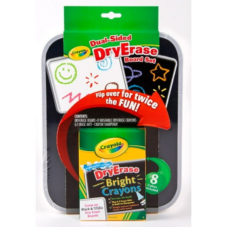 Crayola Dual-Sided Dry Erase Crayons Board Set