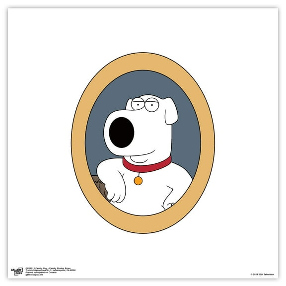 Gallery Pops Family Guy - Family Photos Brian Wall Art, Unframed Version, 12" x 12"