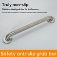 thumbnail image 4 of Joyrain ADA Certified Grab Bar,12/18/24/36 inch 500lb Anti-Slip Wall Mount Safety Rail for Shower/Tub/Toilet,Elderly&Disabled Assist, 4 of 9