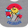 thumbnail image 4 of Inktastic Colorado Mountain Scene with Clouds and Moon Boys or Girls Baby Bib, 4 of 4