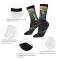 thumbnail image 3 of Yiaed Forest Meditating Tiger Print Great elasticity Crew Socks Sports socks for Men and Women, 3 of 5