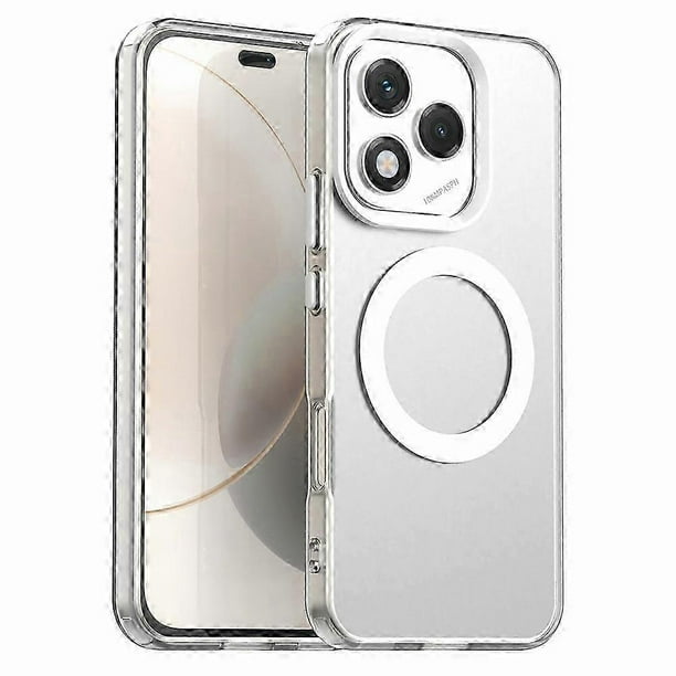 For Honor 400 Lite 5G Case Compatible with MagSafe Anti Drop Hybrid Phone Back Cover White