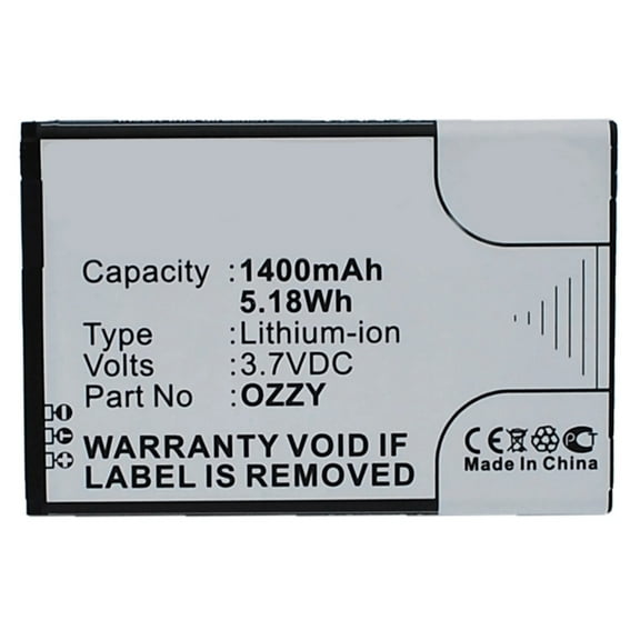 Batteries N Accessories BNA-WB-L3700 Cell Phone Battery - Li-Ion, 3.7V, 1400 mAh, Ultra High Capacity Battery - Replacement for Wiko OZZY Battery