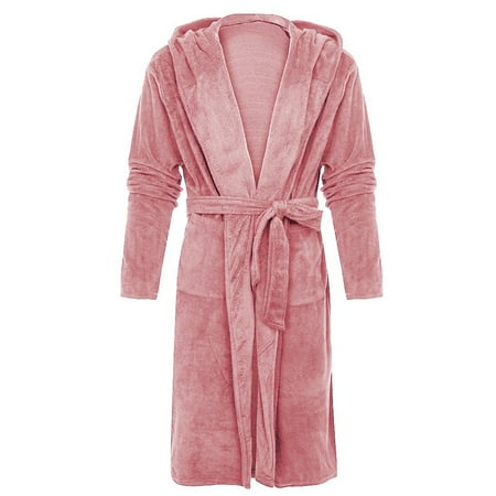 Women Hooded Bathrobe Womens Pajamas Set Cute Lightweight Soft Plush Long Silk Shorts Pajamas Flannel Sleepwear Hooded Pajamas Set Bathrobe Plush Long Robe