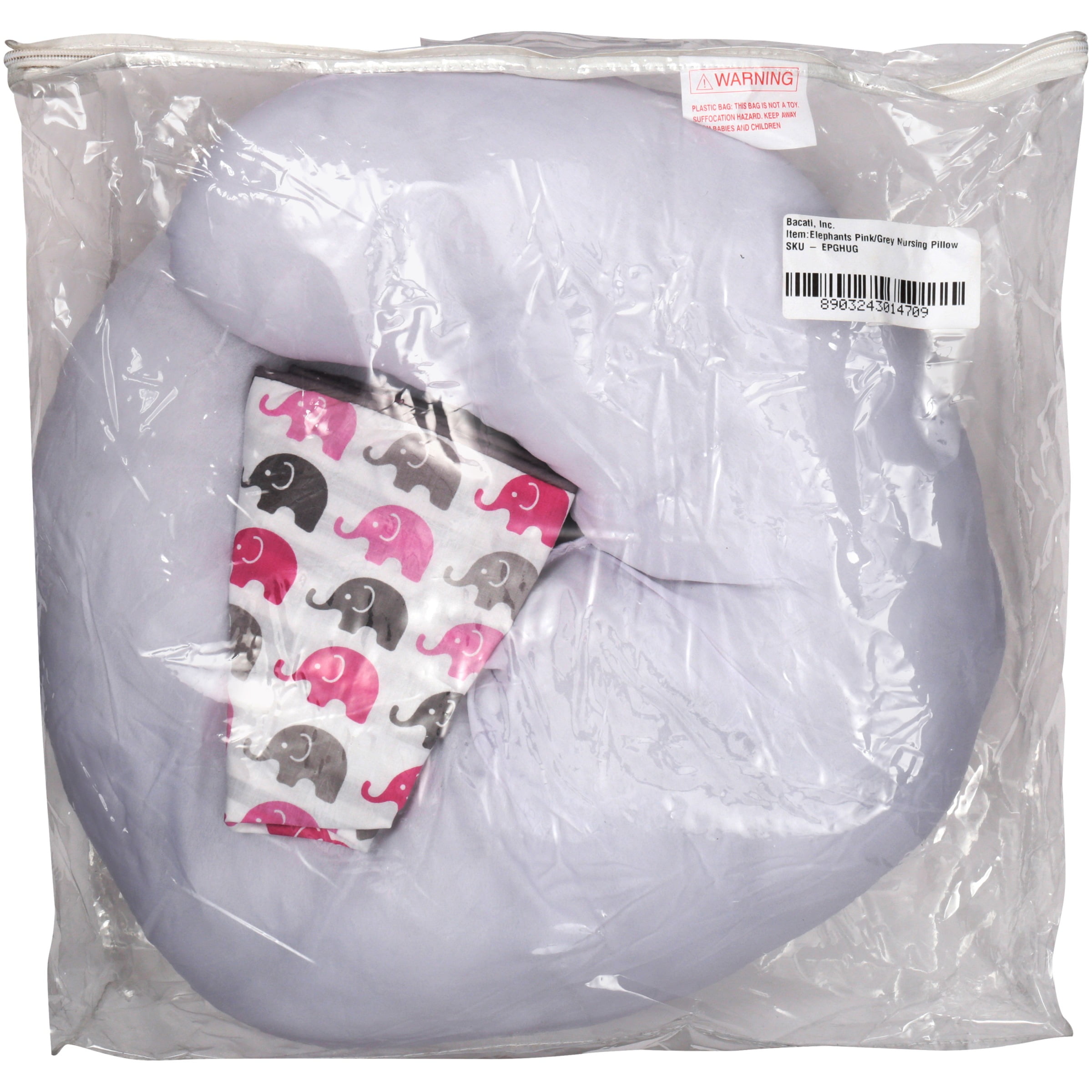 Bacati Elephants Hugster Nursing Pillow 2 pc Pack
