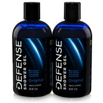 Defense Soap Shower Gel Body Wash 12 oz (2 Pack) Natural Organic Shower Gel with Tea Tree Oil and Eucalyptus Oil