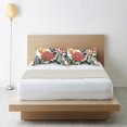 thumbnail image 6 of Yayeee Pillowcase Standard Size Set of 2 Satin Wrinkle Resistant Envelope Pillow Case, Red Flowers Pattern, 6 of 8