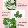 thumbnail image 6 of Fufafayo under $5 Artificial Flower Vine, Spring Summer Wreath with Wildflower Design, Decorative Flower Garland for Indoor Outdoor, Wedding Arch Porch Staircase Decor, 6 of 6