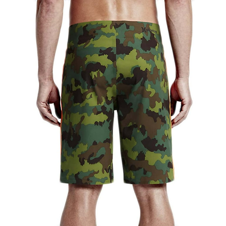 Hurley Mens Phantom JJF 2 Elite Boardshorts Camo Green Walmart