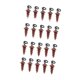 thumbnail image 4 of Tornillos de señuelo de 20x de 20x Reemplazo de gancos de conexión de conexión giros tornillos de tornillo de tornillo de Swivels Tackle de Marrón, 4 of 8