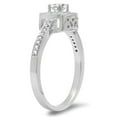 thumbnail image 1 of Dazzlingrock Collection 0.33 Carat (ctw) 14K Round White Diamond Ladies Halo Engagement Ring 1/3 CT, White Gold, Size 8.5, 1 of 3