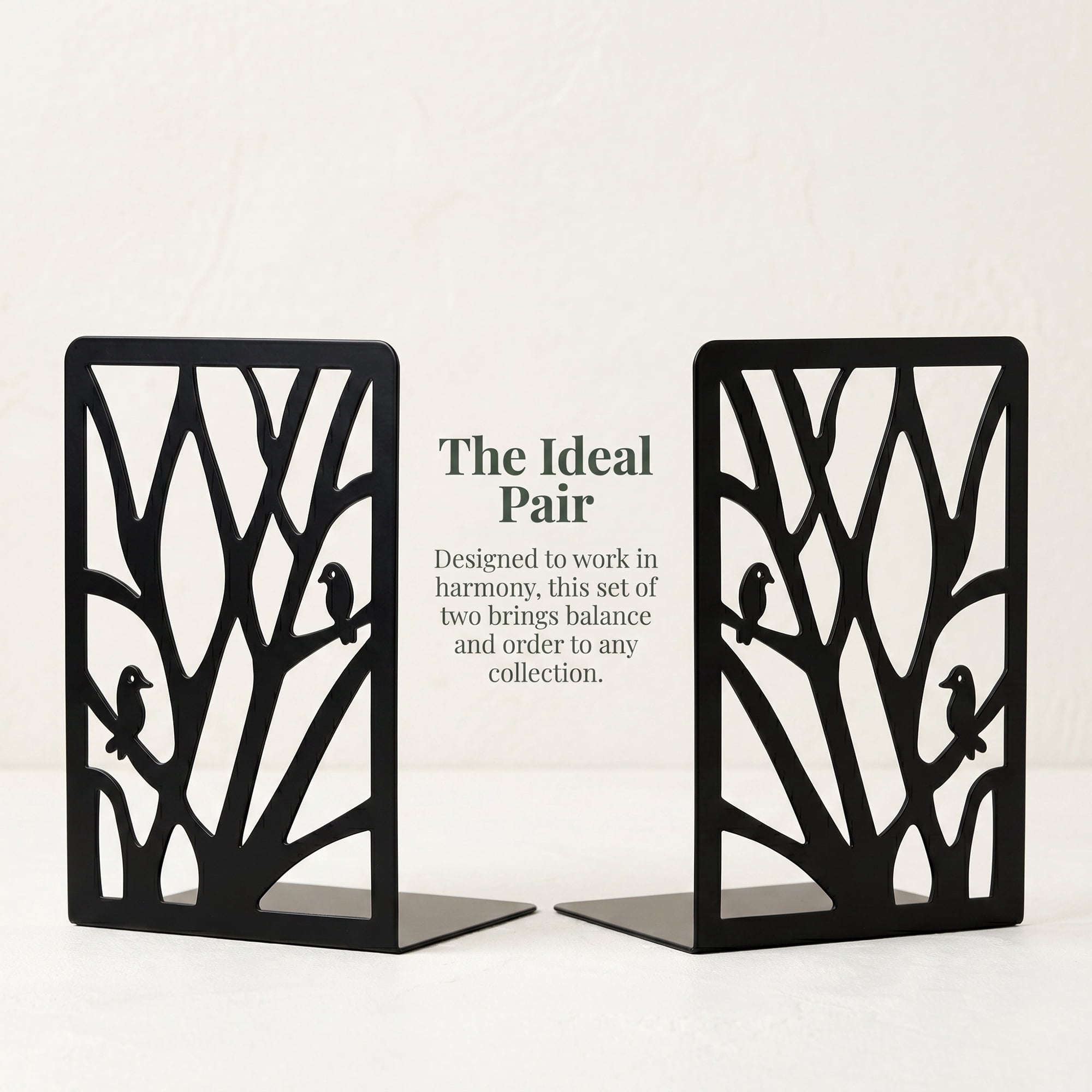Unique Bargains Exquisite Decorative Metal Bookends for Home Office and Library White Style B 4.7"x3.5"x6.9"