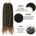 thumbnail image 6 of SEGO Curly Faux Locs Crochet Hair Goddess Locs Crochet Hair Extensions Hippie Locs Synthetic Braids Boho Style, 6 of 7