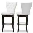 thumbnail image 4 of Baxton Studio Leonice Modern and Contemporary Upholstered Button-tufted 29-Inch Swivel Bar Stool, Multiple Colors, 4 of 5