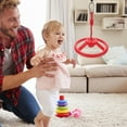 thumbnail image 3 of BESTYASH Kids Fitness Equipment Gymnastic Ring Red ABS 1Pcs Wrist Workout, 3 of 6