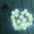 thumbnail image 2 of Guirnalda luminosa 20 piezas bola de ratán Allinless, 2 of 3