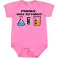 thumbnail image 3 of Inktastic Stand Back, While I Try Science Boys or Girls Baby Bodysuit, 3 of 5