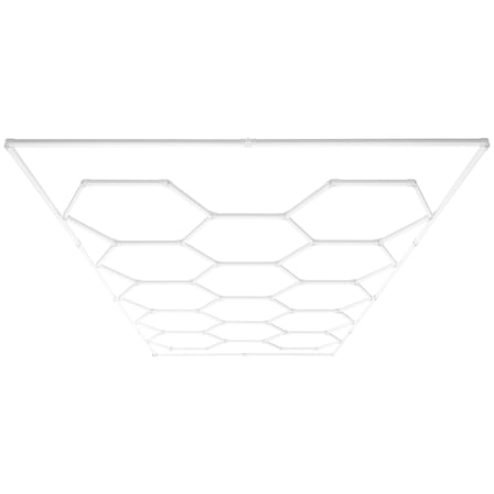 VEVOR Hexagon Garage Lights, 86400LM, 6500K 14 Grid Systems Honeycomb Hexagonal Garage LED Lights, DIY Cool White Car Detailing Garage Ceiling Lighting Bright Shop Light for Gym Basement Workshop