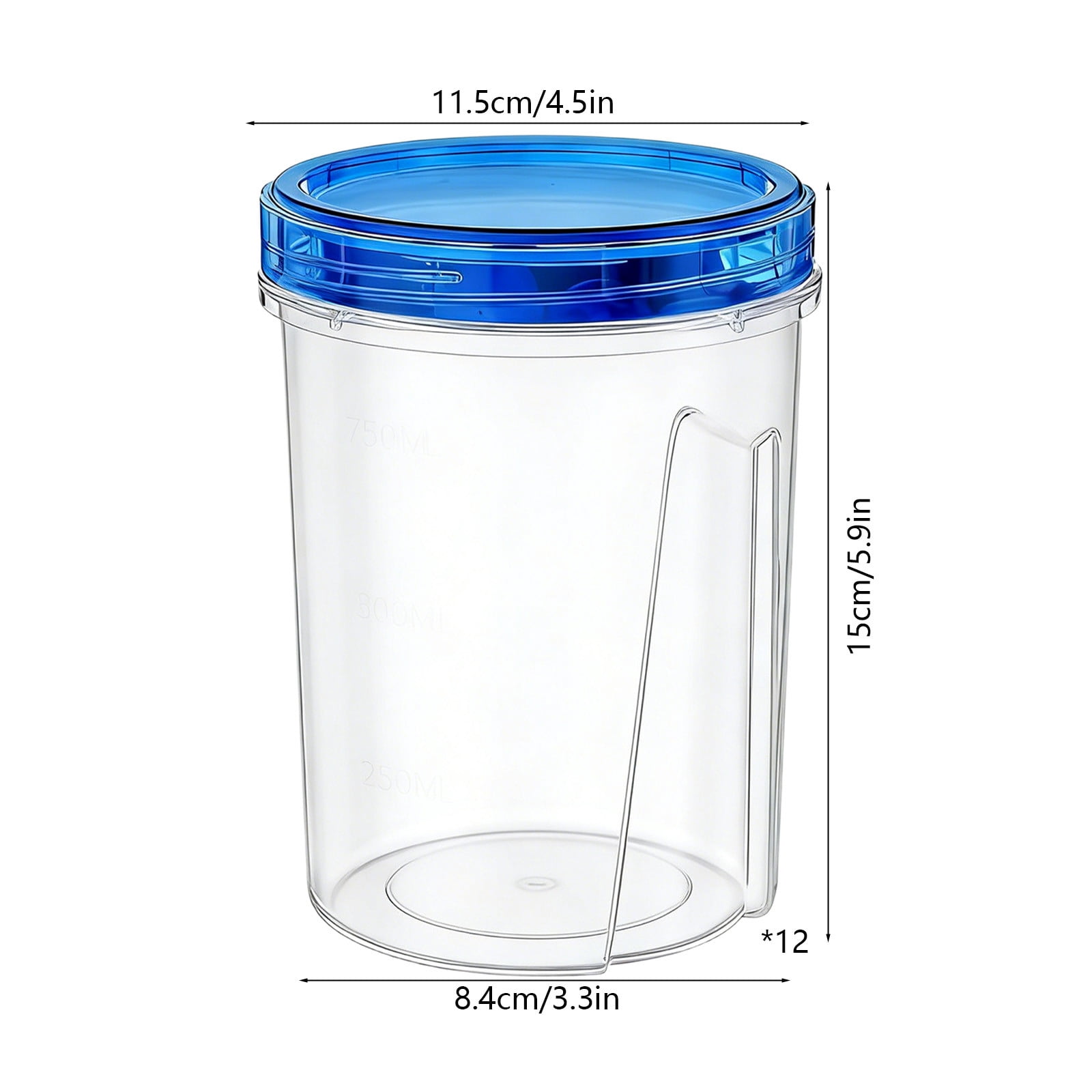 COM1950s 50oz Airtight Food Storage Containers, Plastic Meal Prep Containers with Lids, Leakproof for Lunch, Stackable Kitchen Organization