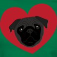 thumbnail image 3 of CafePress - Pug Love Women's Classic T Shirt - Women's Traditional Fit Dark T-Shirt, 3 of 4
