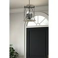 thumbnail image 6 of Kira Home Eleanor II 16" 4-Light Farmhouse Pendant Light, Gray Oak Wood Style + Textured Black Finish, 6 of 7