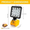 thumbnail image 4 of Cordless LED Emergency Work Light, Handheld Floodlight, Dual USB Charging, Compatible with Dewalt 20V Batteries, for Outdoor Camping  Emergency, 4 of 13