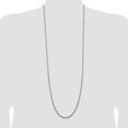 thumbnail image 3 of Diamond2Deal 925 Sterling Silver 2.5 mm Solid Rope Chain Necklace for Women 36", 3 of 6