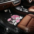 thumbnail image 4 of Kuromi Car Floor Mats 4pc Set Anti Skid Vehicle Floor Mat Car Carpet For Front Rear Seats Universal Auto Interior Accessories, 4 of 6