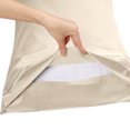 thumbnail image 3 of Luxury Pillowcase Set Of 4 - Super Soft Hotel Quality - Beige King, 3 of 8