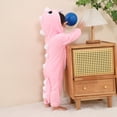 thumbnail image 5 of Pelele de manga larga para bebé recién nacido, mono de dibujos animados de dinosaurio rosa, Kigurumi, pijamas para niñas y niños, 5 of 5